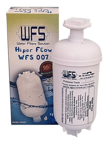 Produto Refil Filtro Hiper Flow Wfs007 Bebedouro De Pressão Cor Branco