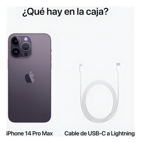 Apple iPhone 14 Pro Max (512 Gb) - Morado Oscuro Color Violeta - Excelente (Reacondicionado)