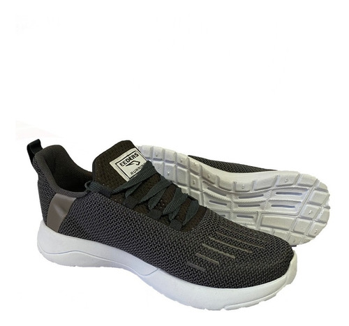 Tenis Casual Deportivo Gris Calcetin Urbano Unisex Correr