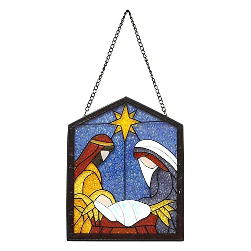 Paneles De Vidrio De Escena De Natividad Decoración, C...