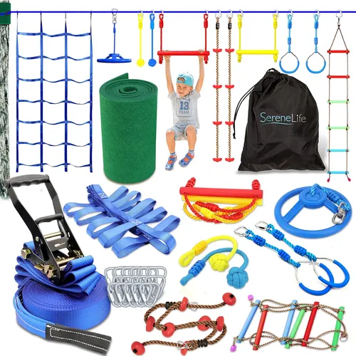 Slack Line Serenelife 50 Pies Con 18 Accesorios De Escalada