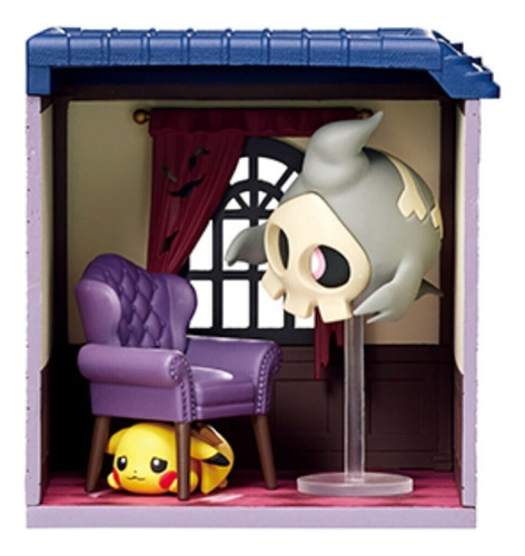 Boneco Pokemon - Duskull E Pikachu Re-ment Midnight Mansion