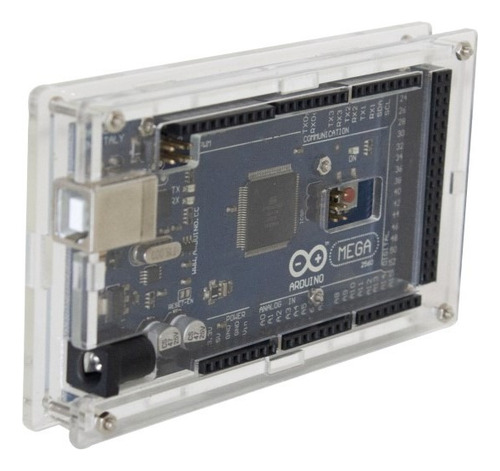 Carcasa De Acrílico Transparente Para Placa Arduino Mega