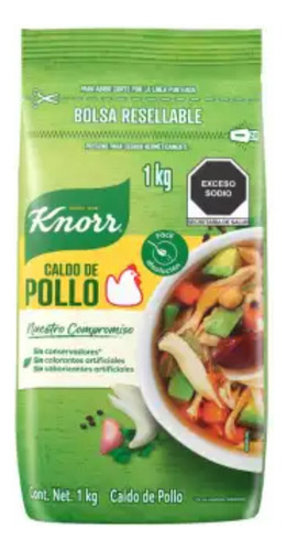 2 Pza Caldo De Pollo Knorr 1 Kg