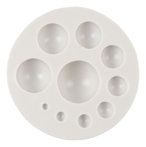 Molde Para Fondant De Perlas Fckemlds, Bolas, Semiesferas