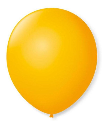 Balão São Roque Número 9 Amarelo Sol 50 Unidades