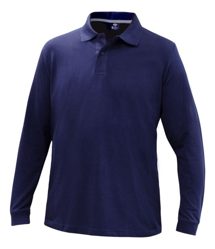 Polera Pique M/larga Comfort Spandex Hombre Rodritex