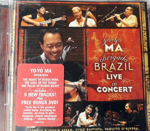 Yo-yo Ma Obrigado Brazil Live In Concert Cd + Dvd Usa Kktus