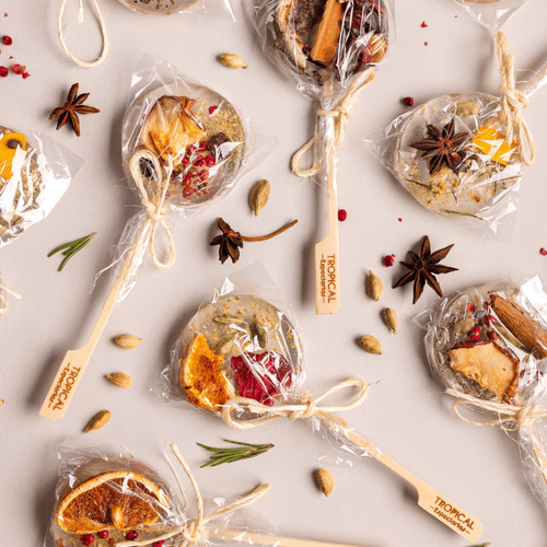 Pirulito Cristal De Frutas E Especiarias