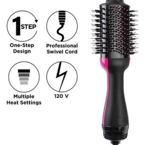Secador Cepillo One Step 3 En 1 Para Secar Y Alisar El Pelo