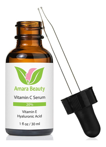 Serum Con Vitamina C Amara Organics Para Rostro 20% Con Ácid