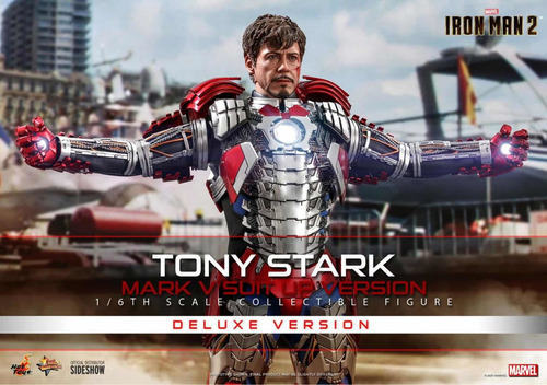 Iron Man 2 Mark V Suit Up Tony Stark Hot Toys 1/6 Dx Mms600