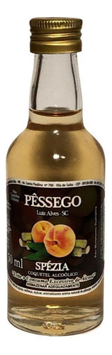 Mini Bebida Cachaça Pêssego Spézia 50ml