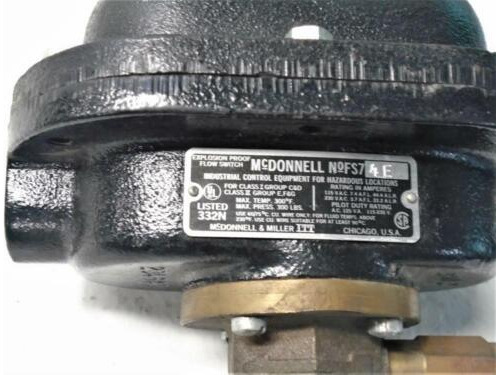 Itt Mcdonnell & Miller 1-1/4 Explosion Proof Flow Switc Ttv