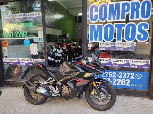 Rouser Rs 200 Negra Abs Alfamotos Tomo Motos