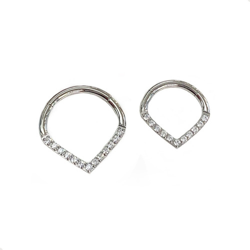 Imagen 2 de 3 de Septum Clicker Punta Microcristal Piercing Argentina ®