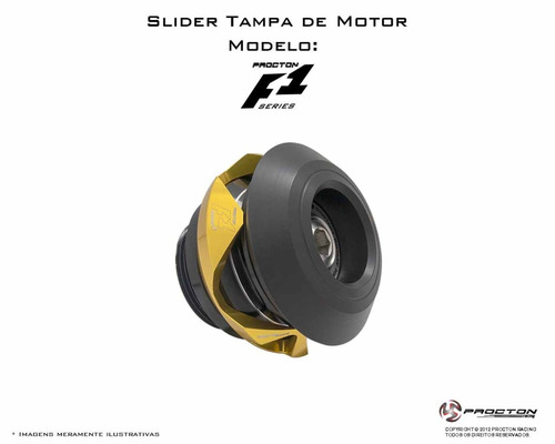 Slider Tampa Do Motor Modelo F1 Procton Cbr 1000rr 2018 / 2019