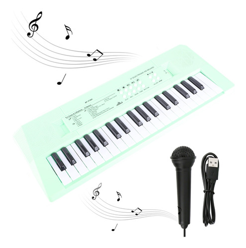 Música De 37 Teclas Piano Electrónico Teclado Con Micrófono