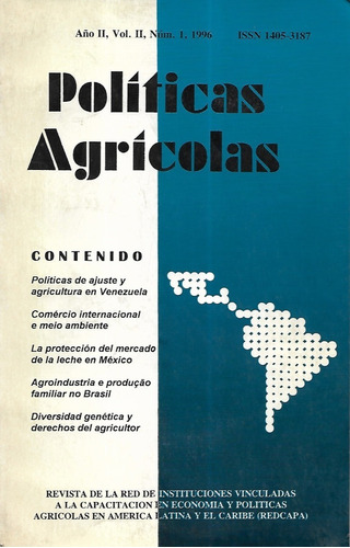 Revista Políticas Agrícolas N° 1 - 1996