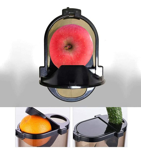 Extractor De Jugos Eléctrico, Licuadora De Frutas Y Verduras Color Negro