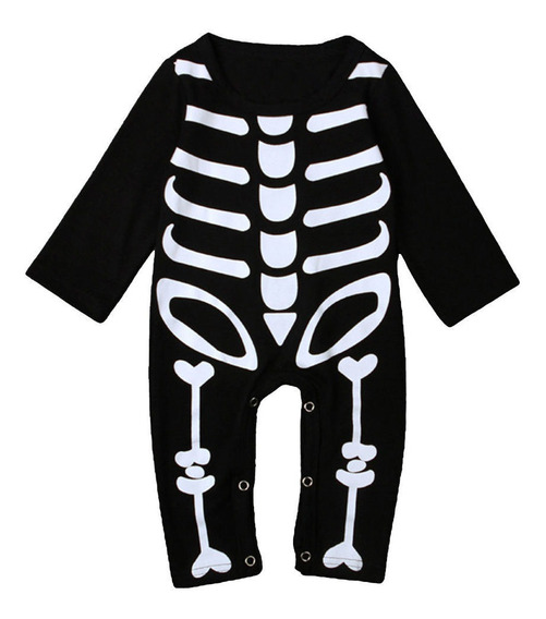 Disfraz De Esqueleto De Halloween Para Recién Nacido Para 