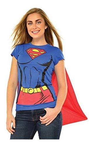 Camiseta Dc Comics Super-niña Con Traje De Capa