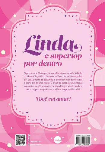 Biblia Da Garota Segundo O Coração De Deus Nova Viva Capa Dura Felicidade Com Letra Grande