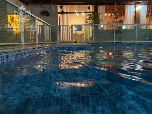 Imagem 1 de 14 de Chácara Em Condomínio Fechado, Piscina, Churrasqueira.