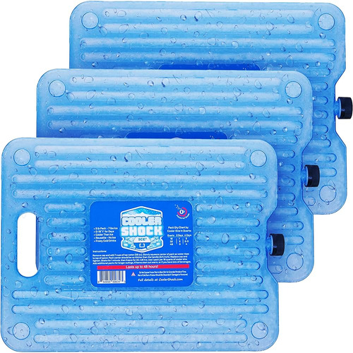 Cooler Shock Ice Packs For Cooler - 3 Paquetes De Congelador