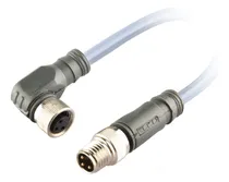 Comprar Conector Doble Macho M8 3 Pin Y Hembra M8 3 Pin, Pvc Gris 2m