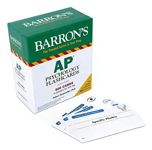 Ap Psychology Flashcards (barrons Ap), De Mcentarffer Ph.d., Robert. Editorial Barrons Educational Services, Tapa Blanda En Inglés, 2020