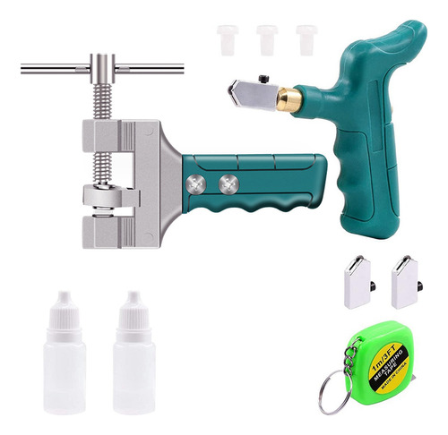 Kit De Herramientas 2 En 1 Para Cortar Azulejos De Vidrio, Q