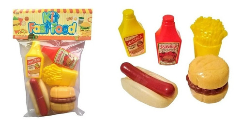 Kit Fast Food 5 Piezas Irv Toys Risa Casa Valente