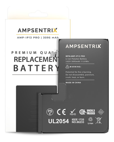 Batería Litio Compatible Con iPhone 13 Pro Ampsentrix