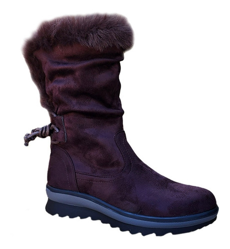 Botas Caña Alta Mujer Casual Otoño Invierno Marrón - 7140 -1