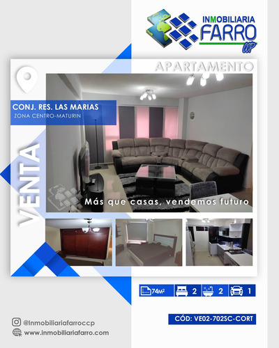 Imagen 1 de 12 de Venta De Apartamento En Res. Las Marias Ve02-702sc-cort