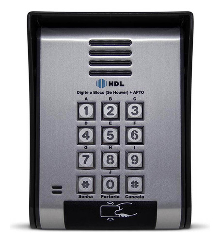 Kit Porteiro Coletivo Hdl 34 Ramais Condomínio Completo + Cor Preto