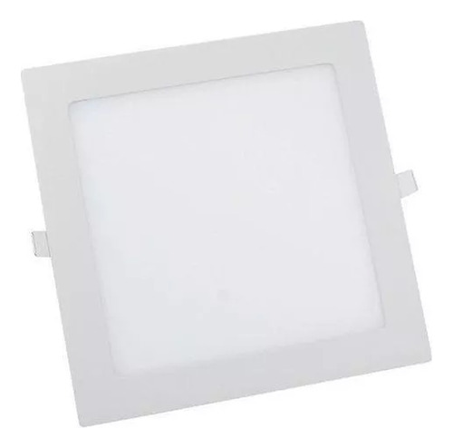 Painel Led Plafon Embutir 12w Quadrado Branco Frio 6500k 110V/220V