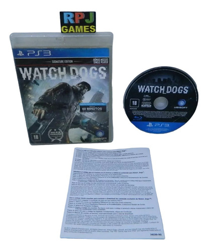 Watch Dogs Original Fisico Midia P/ Ps3 - Loja Fisica Rj