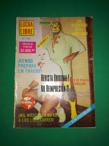Lucha Libre Revista, Original Fishman Dr. Wagner Jr Estampas