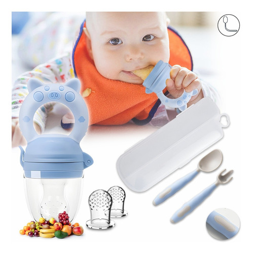 Alimentador Para Bebés Cubiertos Para Bebe Silicon Suave