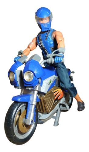 Max Steel Con Vehículo Mx9 N-tek Cycle Coleccionable (Usado)