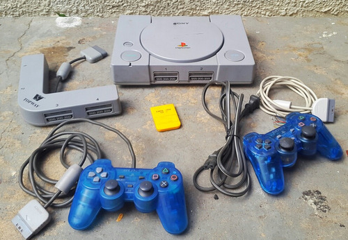 Combo Play Station 1 Ps1 Fat + Control + Memory Card Y Mas