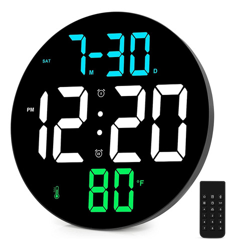 Pantalla De Reloj De Pared Digital, Reloj Digital De 9 Pulga