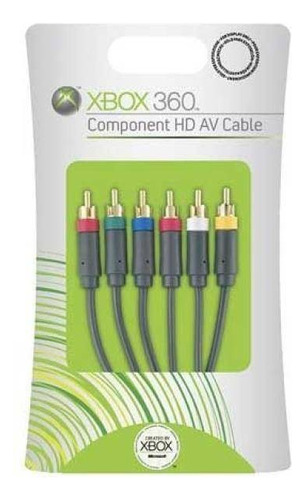 Cable Audio Y Video Mas Componente Para Xbox 360 Nuevo