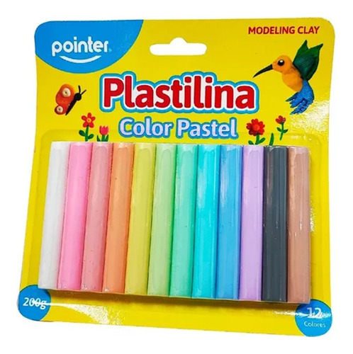 Plastilina Pointer Pastel 12 Colores Surtidos 6 Paquetes