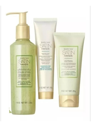 Set Satin Hands  Manos De Seda Mary Kay Citrus Y Te Blanco C