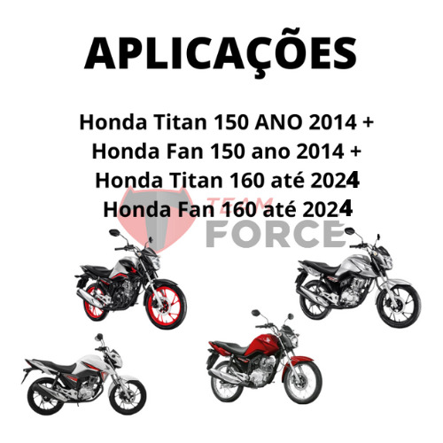 Protetor Carenagem C Slider Tforce Honda Titan 150 2014 2015