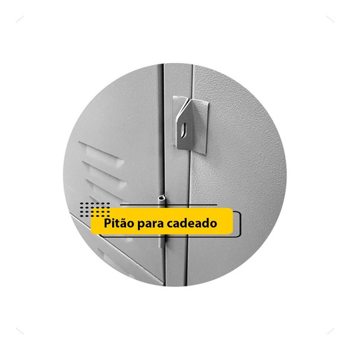 Roupeiro De Aço Locker 8 Portas Grande Vestuario Multiuso