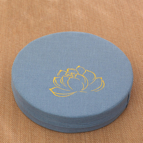 Almofada Redonda Para Meditação Para Ioga, 16 Azul 10cm